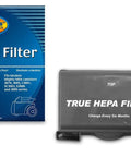 Packaging and replacement HEPA vacuum filter for Eureka MM or HF-8. Replacement HEPA Vacuum Filter Fits Eureka Sanitaire HF8 Mighty Mite Pet Lover And Sanitaire Commercial Canister Vacuums Models 60666B 60666A 60666 6 EUR 60295 6 Packaging May Vary.
