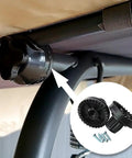 Easy Install M10 Torx Swing Canopy Screws 0.43 Inch Diameter Black 2 Pack For Porch Garden Swing Top Beams No Tools Needed Thumb Grip