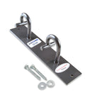 Top Tier Dual Hook Resistance Band Wall Anchor For Sick Home Gym Setups With Heavy Duty Wood Screws included, featuring steel hooks.