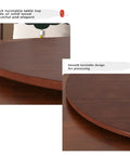 Solid Wood Lazy Susan Turntable Spinning Smooth As Butter Easy Rotate Serving Tray For Kitchen Counter Dining Table with thick wooden top.