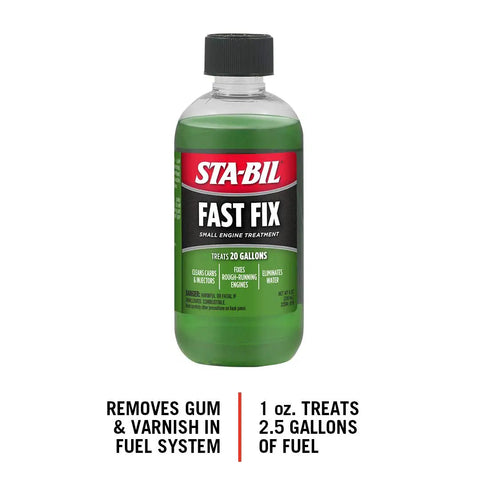 Kickstart Your Rig Small Engine Fuel Treatment And Carb Cleaner Busts Old Varnish Clogs Restarts Dead Motors Fast, 8 oz bottle.
