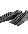Heavy Duty Car Ramps Kick Up Your Ride Smooth Six Point Two Five Inch Rise with deep grooved tread for tire grip.