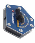 Solid One Button Degaussing Magnetic Welding Locator For Steel And Iron Pipe With 25 Kilos Suction Power Super Strong Multi Angle Positioning Fixture Tool For Heavy Duty Welding Projects on hexagonal magnetic base.