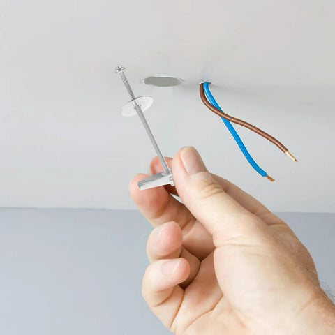 Installation of Heavy Duty Toggle Bolts And Wing Nut Kit 15 Sets Carbon Steel Wall Anchors For Drywall And Hollow Bricks