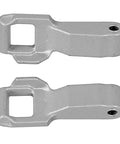 Washer Door Lock Striker 41262 Set Of 2 For Kenmore Washing Machine MFG63099101 Replacement Part Secure Closure For Reliable Washes And Easy Install Now. two gray metal strikers