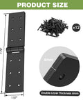 Hardcore 270 Degree Double Layer Butt Hinges For Wood Gates And Fences with dimensions 7.79" x 1.57" and 4mm thickness.