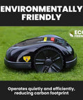 Automatic Lawn Mower Robot E1600T For Large Yards With 3600 Square Meters Per Charge on grass, eco-friendly design