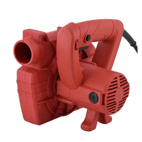 Badass 1280W Dual Purpose Blower And Suction Vacuum Cleaner For Garage Cleanups And Wall Grinding Heavy Duty Dust Collector with red handheld design.