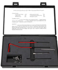 M2.5x0.45 Thread Repair Kit With 30-Piece Stainless Steel Rethreading Tap For Female Threads And Inserts in case
