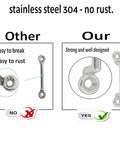Comparison of stainless steel 304 drawer cabinet pulls vs. inferior quality, revealing durability and corrosion resistance differences.