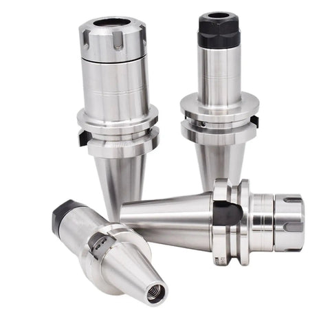 Pro Grade Bt40 Er32 Collet Chuck Drop Dead Accurate Tool Holder in steel, various sizes for CNC milling machines.