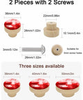 Solid 2 Piece Round Cabinet Knobs Crafted From Fine Beech Wood With Abstract Oil Painting Finish Hella Durable Hardware 2 pieces with detailed measurements.