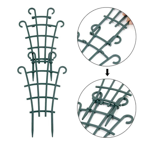 Stackable Small Plant Trellis For Potted Plants Pack Of 4 For Indoor Outdoor Use Climbing Vine Support For Ivy Hoya Flowers And Houseplants