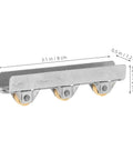 Heavy Duty Sliding Door Window Pulley Wheel With Double Bearing Track Guide Roller For Hassle Free Wardrobe Fixes Slick Glide Action And Rock Solid Performance, close-up view showing dimensions and materials.