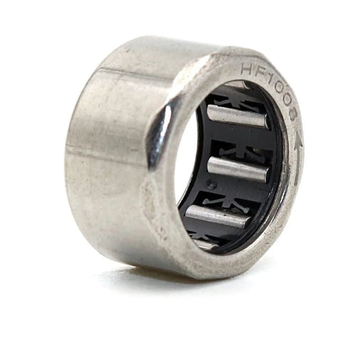 Pro Grade One Way Needle Roller Bearings 10 Pack HF1008 HF10148 Clutch Drawn Cup Bushings 10X14X8mm close-up view showing inner structure.