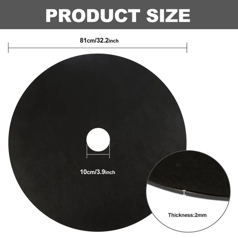 4 Pack 32.2 Inch Non Woven Tree Mulch Rings, Weed Barrier Landscaping Fabric, Reusable Tree Mulch Ring For Gardening, Weed Control And Root Protection, Durable Workhorse Non Woven Material That Keeps Soil Moist And Nutrients
