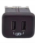 Chevrolet Usb Charging Port Modular Socket With Aux Adapter For Bolt Ev Malibu Equinox Oem Style Abs Dashboard Connector close-up view