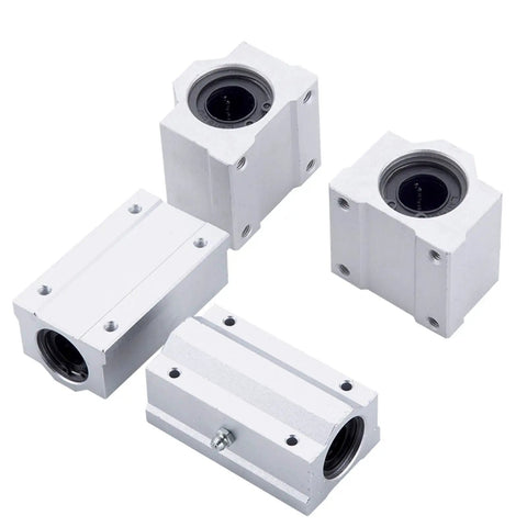 Pro Grade Linear Rolling Bearings Two Pack SCS20LUU SCS6UU SCS16LUU SCS20UU Ideal for CNC Parts and 3D Printer Upgrades High Precision Rock Solid Linear Guides for Precision Machine Tools, aluminum bearing blocks