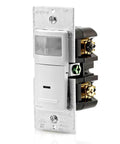Decora Vacancy Motion Sensor In Wall Switch With Manual On 15 Amp Easy Install Single Pole Or 3 Way Installation IPV15 1LZ front view