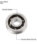 Precision 3X10X3mm Mini Deep V Groove Ball Bearings Forged From Rugged GCr15 Chrome Steel Open Design Delivers Flawless ABEC 1 clearances.