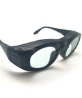 Laser Safety Glasses 980 To 2500Nm Absorption Block Glare And Sparks Crafted For Clinics And Labs, black polycarbonate eyewear.
