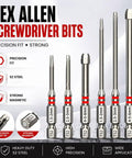 6Pcs Magnetic Pagoda Hex Screwdriver Bits Set With S2 Alloy Steel Step Design Fits Electric Drills And Wrenches For Fast Multi Size Projects Without Changing Heads, six hex bits