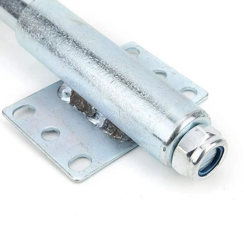 Heavy Duty Spring Loaded Gate Casters Smooth Cruising Wheels For Uneven Driveways Yard Fences Non Slip Pvc Rollers close-up of durable metallic spring mechanism.