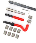 Thread Insert Kit M14x1.5 Female Thread Repair Set, 15-Piece Rethreading Tool For Cars And Industrial Work, Pro Grade Heavy Duty Stainless Steel Durable Kit For Hole Repair And Reinforcement on white background