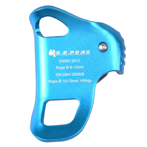 Upgraded Chest Ascender For Climbing With Stainless Teeth CE Certified 100 Kilograms Rappelling Gear Rock Climbing Blue