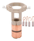 Premium Alternator Rebuild Kit With Heavy Duty Slip Ring Brush Set For Sprinter And Generators showing slip ring assembly and brushes.