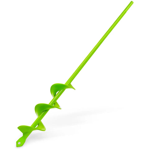 Compact 1.6 Inch Garden Auger Drill Bit For Precise Planting And Post Holes 16.5 Inch Length Fits Three Eighths Inch Hex Drive Drills