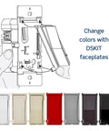 Killer Smooth Slide Dimmer Switch Antimicrobial Mold Resistant For Led And Bulbs Hassle Free Install Wall Plate showing color options.