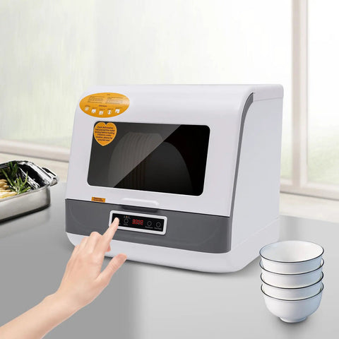 Zero Headache Countertop Dishwasher Slides Into Any Spot Brings Sweet Results With Heated Dry stainless steel construction, touch control panel.