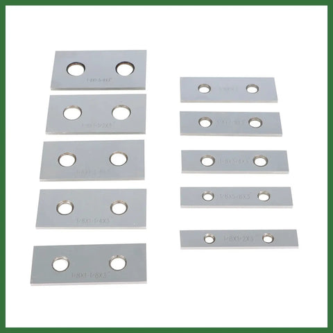 Ten Pair 1/8 Inch By 3 Inch Precision Parallel Block Set With 0.0002 Parallelism Alloy Steel Matched Blocks From 1/2 Inch To 1 5/8 Inch For Machinists And DIY Pros And Gearheads Needing Tight Tolerances And Fast Accurate Setups