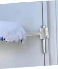 Adjustable Hinge Repair Spanner Tool For Door Gap, Single Head Design, Handy, Effort Saving And User Friendly shown in use