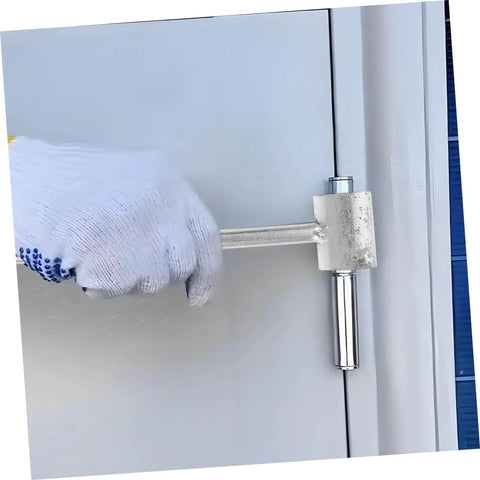 Adjustable Hinge Repair Spanner Tool For Door Gap, Single Head Design, Handy, Effort Saving And User Friendly shown in use