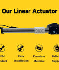 Straight Up No Nonsense Replacement Linear Actuator For Power Recliner And Lift Chair Motor KDPT005-144 with black casing and plug.