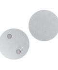 Heavy Duty Magnetic Smoke Detector Mount With Ridiculously Strong Suction And Zero Drill Hassle For Smooth Ceiling Or Wall Setup Including Steel Double Side Tape Two Piece Kit. Grey steel magnets for securing smoke alarms.