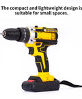 Heavy Duty Cordless Power Drill And 21V Electric Screwdriver Set With Adjustable Torque For Multipurpose Home Repairs And Diy Projects, compact design for small spaces.