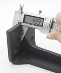 Measuring Rock Solid Heavy Duty Folding Shelf Brackets 2 Pack Wall Mounted Right Angle Supports for precise dimensions.