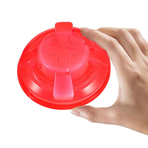 Tough Plastic Smoke Alarm Covers Four Pack Waterproof Dust Protector Shield Keep Kitchen Detectors Spotless hassle-free easy snap-on red cover.
