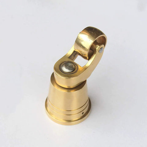 One Inch Solid Brass Swivel Caster Wheels Featuring Slick Antique Cup Design Rock Solid Heavy Duty Mobile Base Built Tough For Furniture Quiet Roll And Quick Replacement Upgrade close-up view of swivel caster wheel