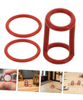 Six Pack Silicone Ice Cream Maker Sealing Rings Replacement Gasket Set For Home And Pro Use Leakproof Valve Seal High Elasticity Fit Easy Install Durable red silicone rings