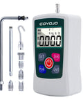 Flawless Digital Force Gauge Push Pull Meter For Hassle Free Tension And Compression Testing Featuring Straight Shooting Readings Multi Unit Toggle And Pro Grade Quality Control Setup with display and attachments.