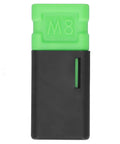Rivet Nut Gun Head Kit M8 For Alloy Steel Riveter, paint-coated hand tool, smooth one-piece head in green and black.