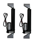 Two Piece Heavy Duty 12 Volt Linear Actuators With 225 Pound Push Pull Capacity Plus Ac To Dc Power Supply Wireless Remote Switch Mounting Brackets And Secure Wire Harness Kit For Knockout Trailer Projects And No Sweat Install set of two linear actuators with mounting brackets and wires.