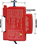 5 Pack Automatic Fire Extinguisher Guide Rail Mount Thermal Sensor Heat Activated Aerosol Suppression System 20g device dimensions shown