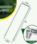 Beefy 6 Inch Landscape Staples 11-Gauge Galvanized U Shaped Yard Pins product dimensions with caliper measurement