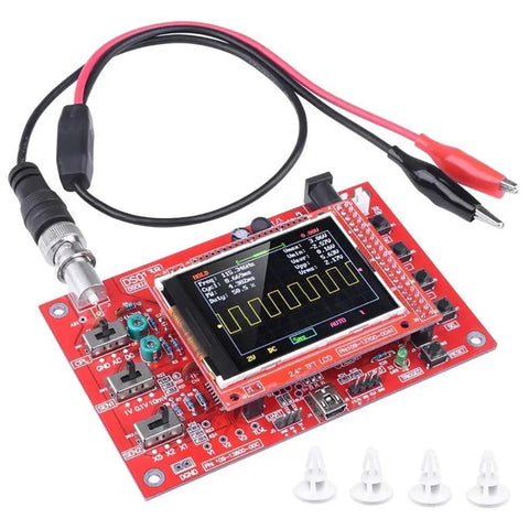 Digital Oscilloscope DIY Module Kit With 1 Msps, 0-200 KHz Range, 2.4 Inch LCD, PCB Board Education Kit For DSO138 Projects