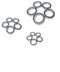 Hardened Steel Ball Bearings 6803 2RS 17X26X5 MM Double Sealed Heavy Duty Workhorse on white background.